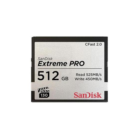 Imagem de Memória Sandisk Extreme Pro Cfast 512GB - Alta Capacidade e Velocidade Super-rápida Para Seus Arquiv