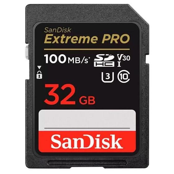 Imagem de Memoria SD Sandisk 32GB Extreme Pro SDHC Uhs-I 100MB/s