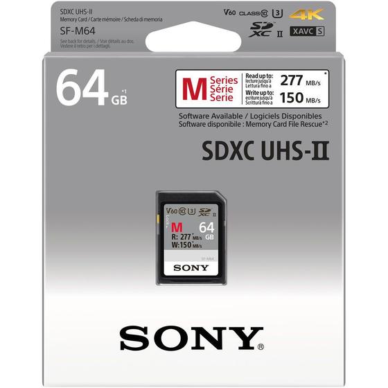 Imagem de Memoria SD Sony Tough Serie SF-M 277/150 MB/s U3 F-M64T/T2 64 GB
