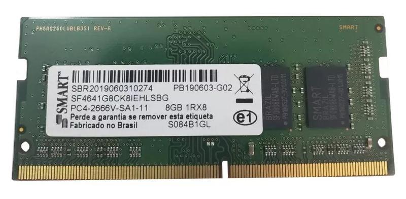 Memoria Smart Ddr4 16gb Notebook Pc4-2666v-se-11 8gb 1RX8 - SF4641G8CK8IEHLSBG Menor preço em Memoria Smart Ddr4 16gb Notebook Pc4-2666v-se-11 8gb 1RX8 - SF4641G8CK8IEHLSBG