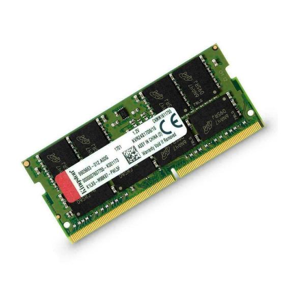 Memória SODIMM 16GB DDR4 2666MHz Kingston - para Notebook - 1.2V - KVR26S19D8/16 Menor preço em Memória SODIMM 16GB DDR4 2666MHz Kingston - para Notebook - 1.2V - KVR26S19D8/16