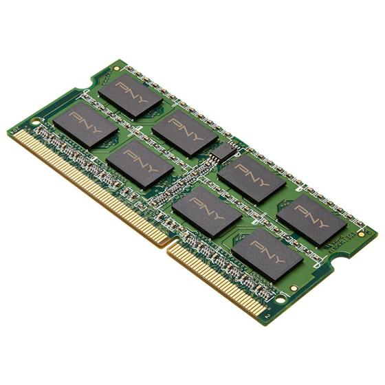 Imagem de Memória SODIMM 8GB DDR3 1600MHz PNY - para Notebook - PC3-12800 - CL11 - MN8GSD31600BL