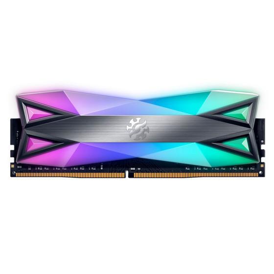 Memória XPG Gammix D60G RGB, 8GB, 3200MHz, DDR4, CL16, Cinza - AX4U32008G16A-ST60 Menor preço em Memória XPG Gammix D60G RGB, 8GB, 3200MHz, DDR4, CL16, Cinza - AX4U32008G16A-ST60