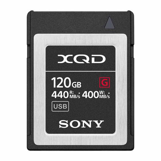 Imagem de Memória Xqd Sony Serie G 440 400Mb S 120 Gb