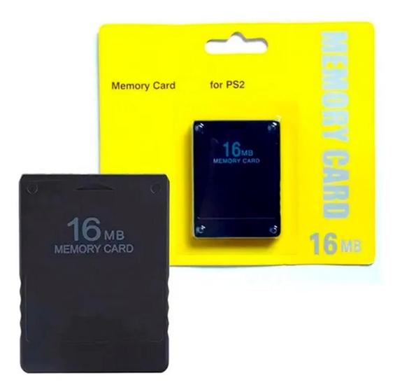 Imagem de Memory Card 16Mb Playstation 2 Cartão De Memória Ps2 Lacrado