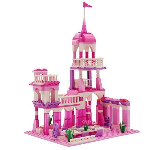 Imagem de Meninas Castelo Blocos de Construção Set Princesa Rosa Brinquedo Educacional para Mais de 6 Anos de Idade Construção Tijolos Brinquedo com (274 PCS)