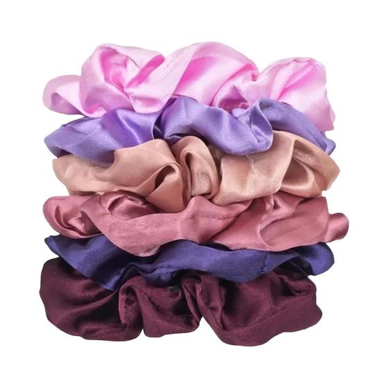 Imagem de Meninas Mulheres Cetim Scrunchies Elásticos Faixas De Cabelo Titular Rabo De Cavalo Laços De