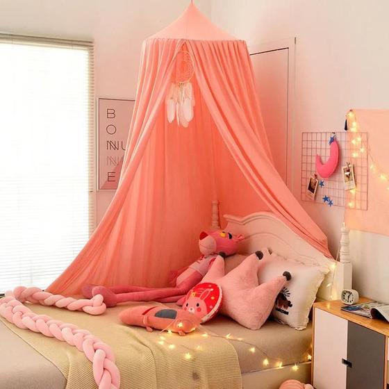 Imagem de Meninas Princesa Berço Do Bebê Mosquiteiro Pendurado Cama Dossel Jogar Nook Decoração