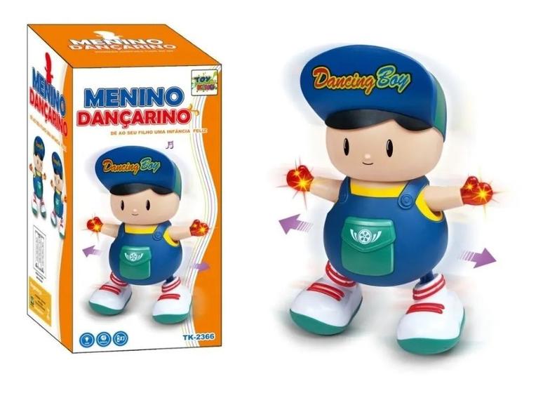 Imagem de Menino Dançarino Musical C/luz Brinquedo Infantil 20 Cm