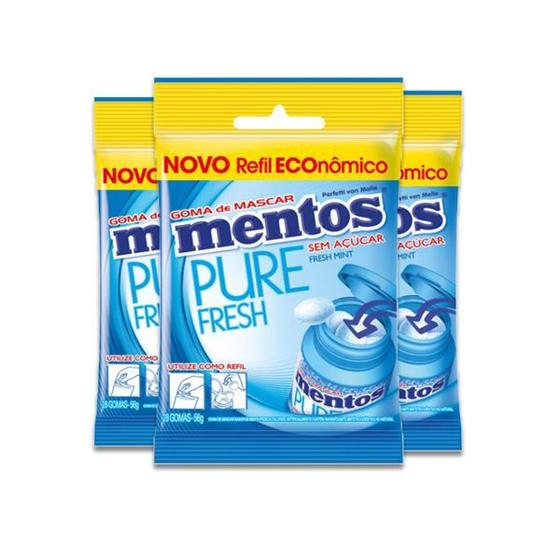 Mentos Bag Refil Fresh Mint Zero Açúcar 3 un de 56g cada Menor preço em Mentos Bag Refil Fresh Mint Zero Açúcar 3 un de 56g cada