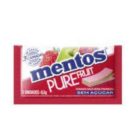 Imagem de Mentos Chicle Pure Fruit Morango Maça Framboesa