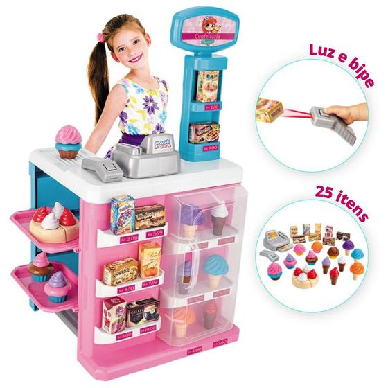 Imagem de Mercadinho Infantil Confeitaria Mágica Caixa Registradora Magic Toys