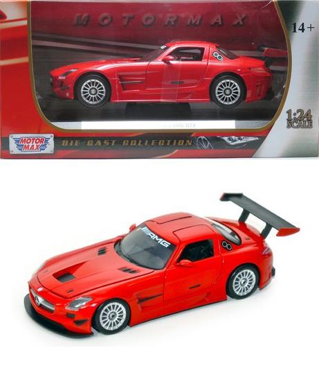 Imagem de Mercedes-Benz SLS AMG GT3 Vermelha - 1/24 - Motormax