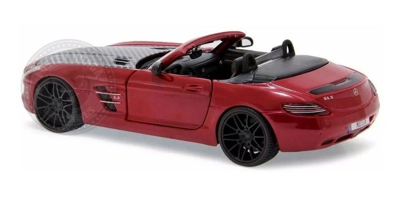 Imagem de Mercedes Benz Sls Amg Roadster Tunada Vermelha Maisto 1/24