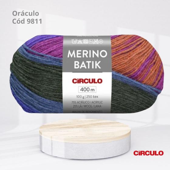 Imagem de Merino Batik da Círculo com 100g cor Oráculo 9811