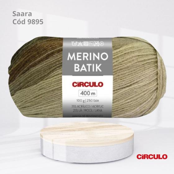 Imagem de Merino Batik da Círculo com 100g cor Saara 9895