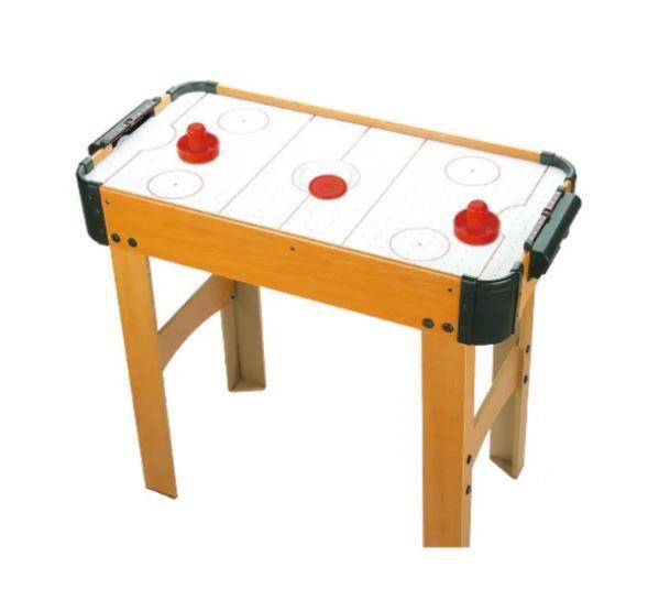 Mesa Air Game Infantil Hockey Disco Madeira Com Acessórios IMPORTWAY