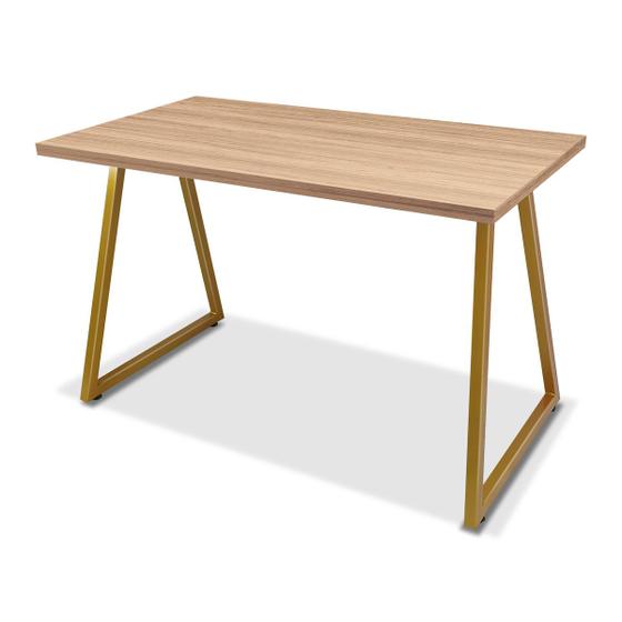 Imagem de Mesa Alpha 1,00 x 0,60 - Dourada/Jade