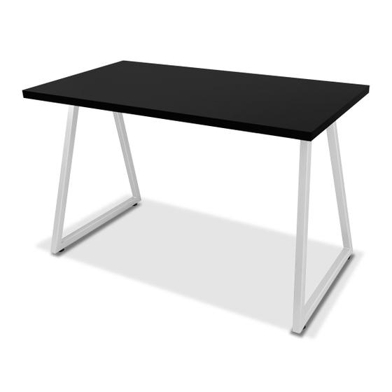 Imagem de Mesa Alpha 1,20 x 0,60 - Branco/Preto