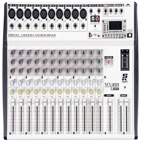 Mesa Analógica Staner MX 1203 USB Menor preço em Mesa Analógica Staner MX 1203 USB