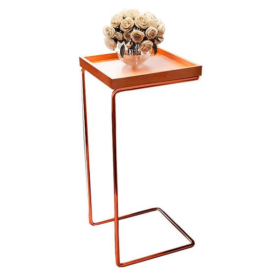 Imagem de Mesa Apoio Lateral  para Sofá Pé Cobreado LarFlex