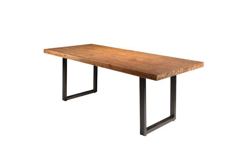 Mesa área gourmet retangular de madeira maciça Rafaele2,0x0,90