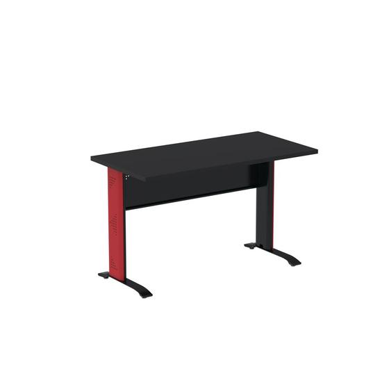 Imagem de Mesa Auxiliar Aretto Pandin 90 Cm Preto e Vermelho