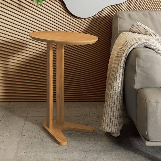 Mesa Auxiliar para Sofá 60cm Dalla Costa 100 MDF Mesa de Canto / Lateral Magazine Luiza