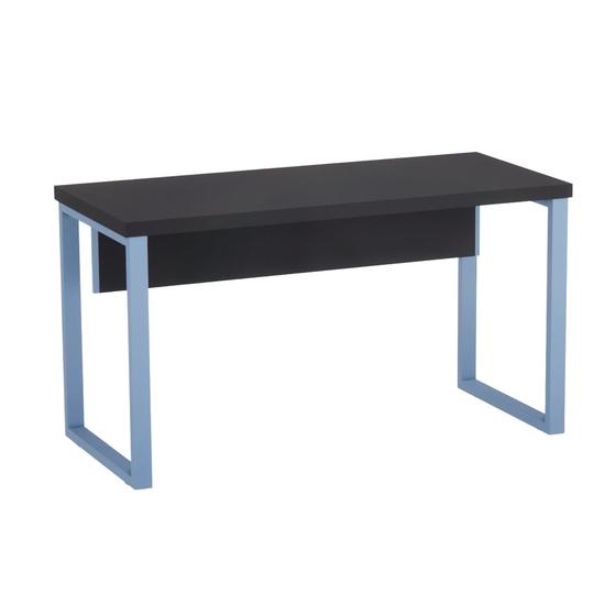 Imagem de Mesa Auxiliar Tubolar PE 40 Pandin 90 Cm Preto e Azul Dali