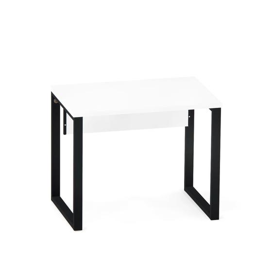 Imagem de Mesa Auxiliar Tubular P25 Pandin 90 CM Branco e Preto