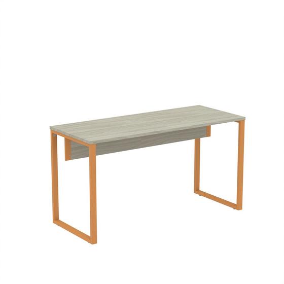 Imagem de Mesa Auxiliar Tubular P25 Pandin 90 CM Casablanca e Laranja