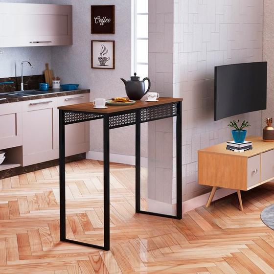 Imagem de Mesa Balcão Estilo Industrial Acapulco Ideal para Apartamento