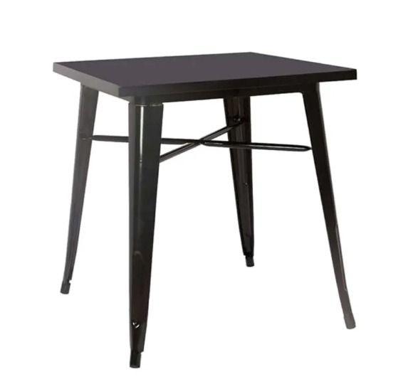 Imagem de Mesa Bar Quadrada Tolix Iron Preto 80x80