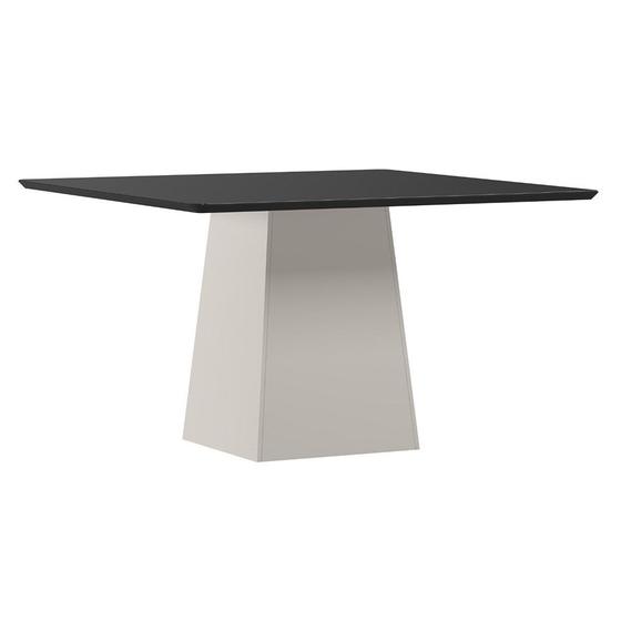 Imagem de Mesa Bárbara 135x135cm - Off White/Preto