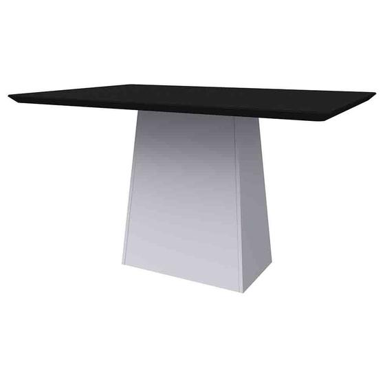 Imagem de Mesa Bárbara 135x90cm - Off White/Preto