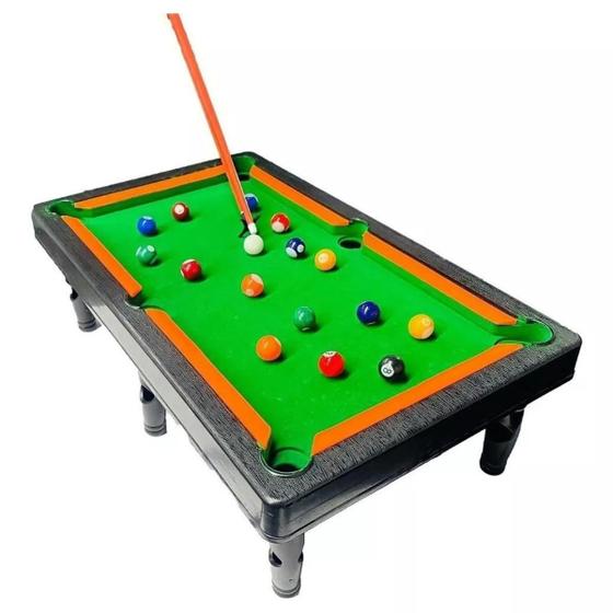 Imagem de Mesa Bilhar Sinuca Infantil Portátil Snooker Kit Completo