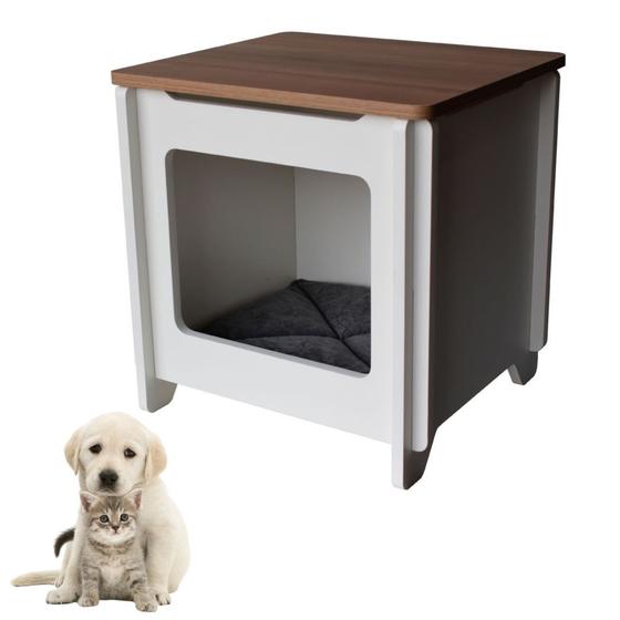Imagem de Mesa Cabeceira PET MDF Retrô Cubo