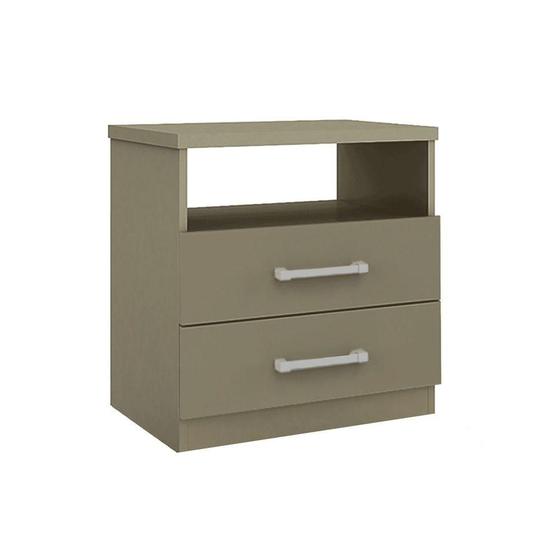Imagem de Mesa Cabeceira PH 1195 c/ 2 Gavetas Fendi - Herval