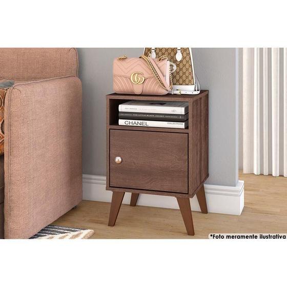 Imagem de Mesa Cabeceira RT3145 c/ 1 Porta Rustico - Movelbento
