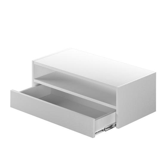 Imagem de Mesa Cabeceira Suspensa Gaveta Inferior E Nicho Mdf