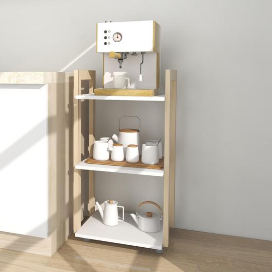 Imagem de Mesa Carrinho de Café /Bar/ Auxiliar com Rodinhas - Mandy