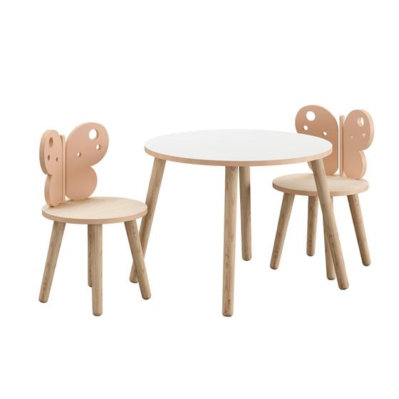 Imagem de Mesa com 2 cadeiras modelo borboleta