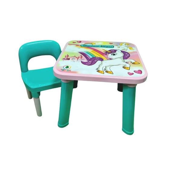 Imagem de Mesa Com Cadeira Didádica Infantil - Monte Líbano