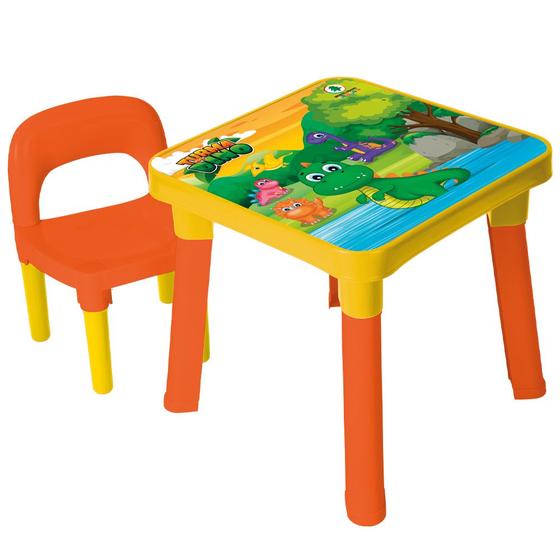 Imagem de Mesa com Cadeira Didática infantil Para Atividades - Monte Líbano