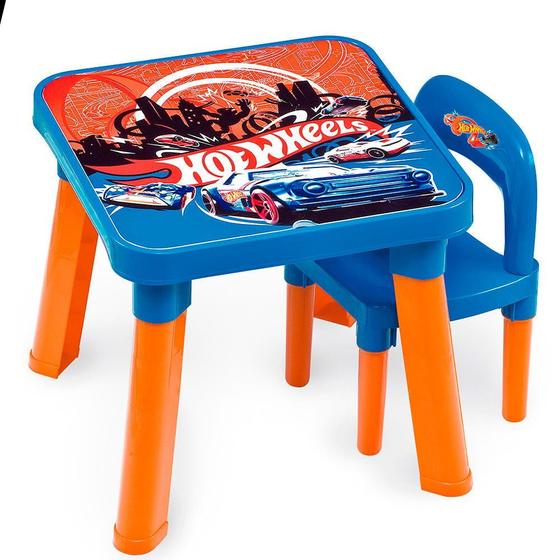 Imagem de Mesa Com Cadeira Hot Wheels - Fun Divirta-se