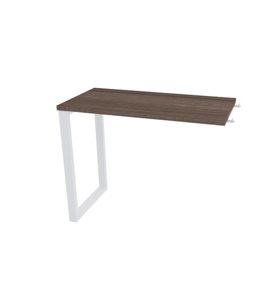 Imagem de Mesa complemento 90x45 pandin p25tub - walnut/branco