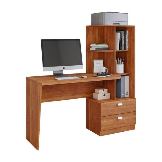Imagem de Mesa Computador Permóbili Elisa com Gavetas - Cinamomo