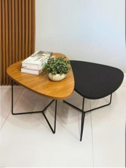 Imagem de Mesa Conjunto Pietra Preta Estilo Industrial