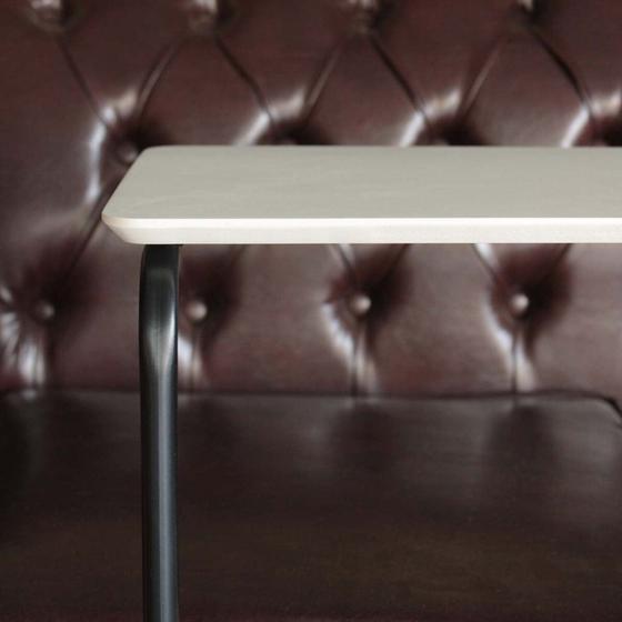 Imagem de Mesa de Apoio Lateral para Sofá com Base de Metal Tampo