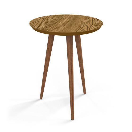 Imagem de Mesa de Apoio Luna 53cm Redonda Retro Patrimar Moveis